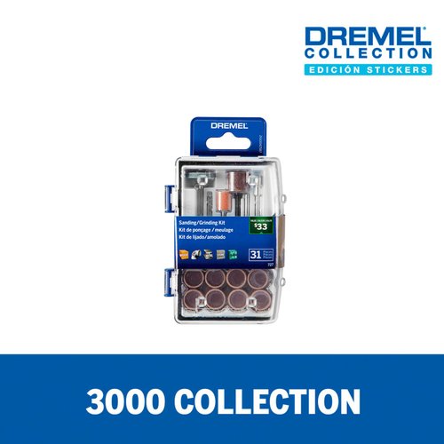 Microretífica 3000 220V + Kit com 31 Acessórios + Lata Collection Dremel