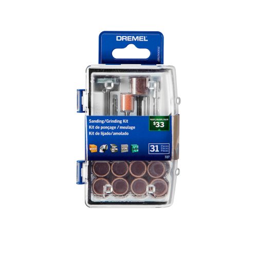 Micro Retífica 3000 220V + Kit c/ 31 Acessórios + Kit Lixa + Mandril Dremel
