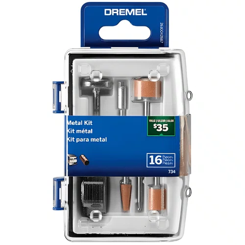 Micro Retifica 3000 220v + Kit de 16 Acessórios Mk734 + 20 Discos Dc420 Dremel