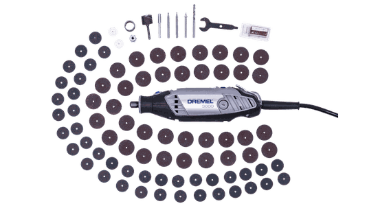 Micro Retífica 3000 127V F0133000GB com 82 Acessórios - Dremel