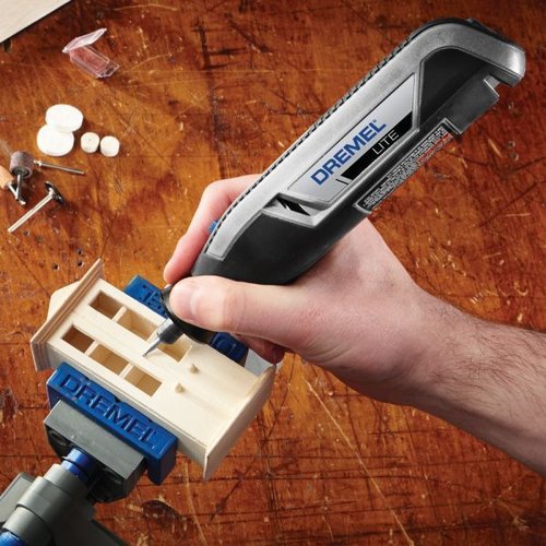 Micro Retífica Dremel 7760-10 Lite A Bateria De Lítio De 4Vmax Com 10 Acessórios F0137760Jc