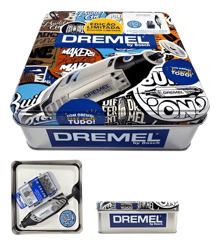Microretífica 3000 220V + Kit com 31 Acessórios + Lata Collection Dremel