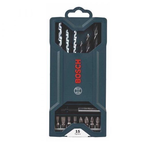 Kit De Pontas E Brocas Mini X-Line Com 15 Peças - Bosch 2607017408