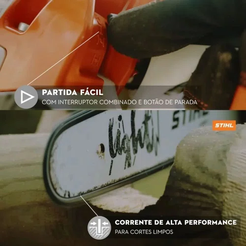 Motosserra à Gasolina  MS 212 Sabre 40 cm Stihl 63PM3 Stihl 11482000247