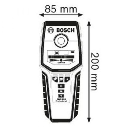 Multidetector  De Materiais Até 120 Milímetros Gms 120 - Bosch 0601081000
