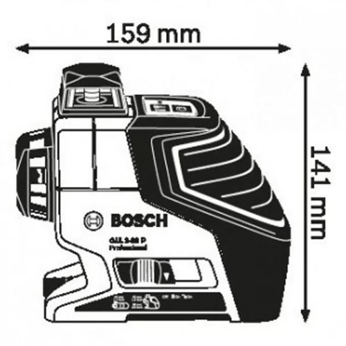 Nível A Laser 120 Metros 360º Gll 3-80 C + Tripé Bt 150 Professional - Bosch 0601063306