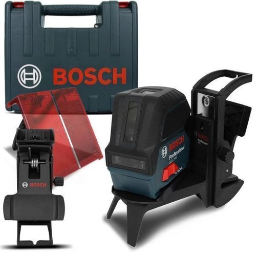 Nível A Laser De 2 Linhas 15 Metros Com Pontos De Prumo Gcl 2-15 Com Maleta - Bosch  60106600