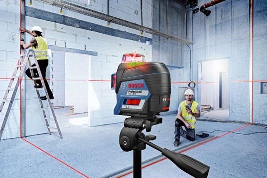 Nível A Laser De Linhas 120 Metros 360º Gll 3-80 C Com Tripé - Bosch  0601063R01