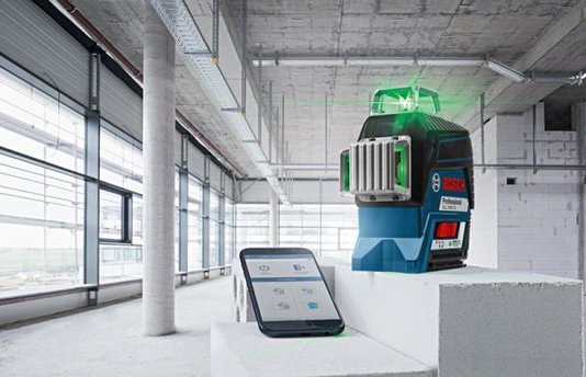 Nível A Laser De Linhas Verdes 120 Metros 360º Com Bluetooth Gll 3-80 Cg Com Maleta - Bosch  0601063T01