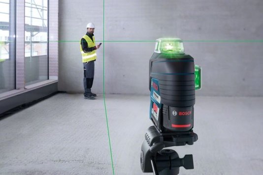 Nível A Laser De Linhas Verdes 120 Metros 360º Com Bluetooth Gll 3-80 Cg Com Maleta - Bosch  0601063T01