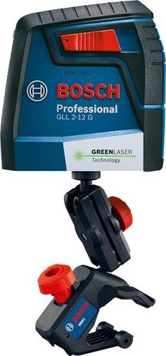 Nível A Laser De Linhas Verdes Cruzadas 12 Metros Gll 2-12 G - Bosch  0601063Vd0
