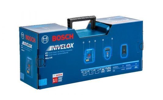 Nível A Laser Nívelox 15 Metros Gll 3 X Com Maleta - Bosch 0601063Xg0