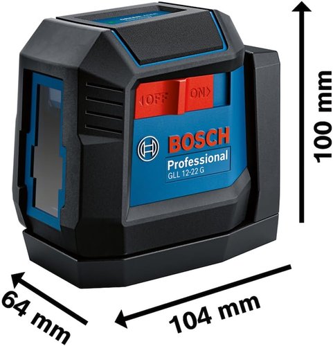 Nível A Laser Verde 12 Metros 2 Linhas Gll 12-22G Bosch 0601065320