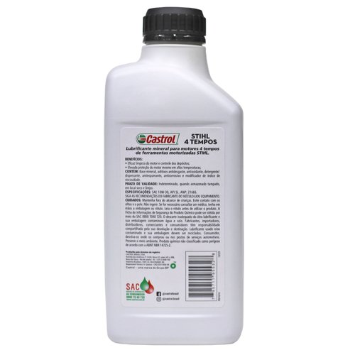 Óleo De Motor 4T 1L 10W-30 Stihl 7030-319-0000