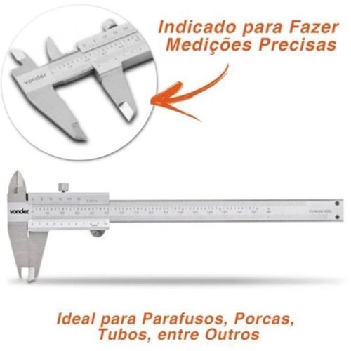 Paquímetro Universal Analógico 150Mm / Vonder 3527150002