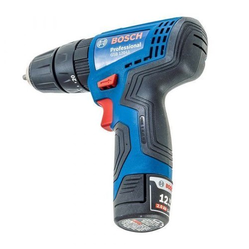 Parafusadeira E Furadeira De Impacto Bosch À Bateria Gsb 120-Li Com Bateria E Carregador Rápido 06019G81E1