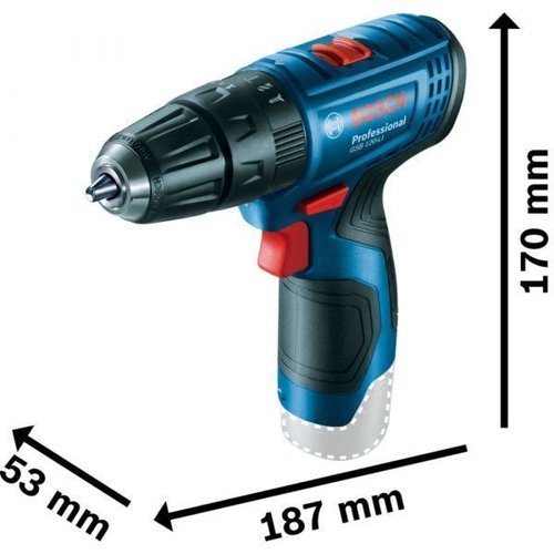 Parafusadeira E Furadeira De Impacto Bosch À Bateria Gsb 120-Li Com Bateria E Carregador Rápido 06019G81E1