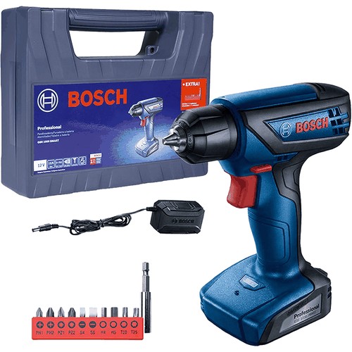 Parafusadeira Furadeira Á Bateria Gsr 1000 Smart 12V + Acessórios + Maleta Bosch 06019F40E3 Parafusadeira Furadeira Á Bateria Gsr 1000 Smart 12V + Acessórios + Maleta Bosch 06019F40E3