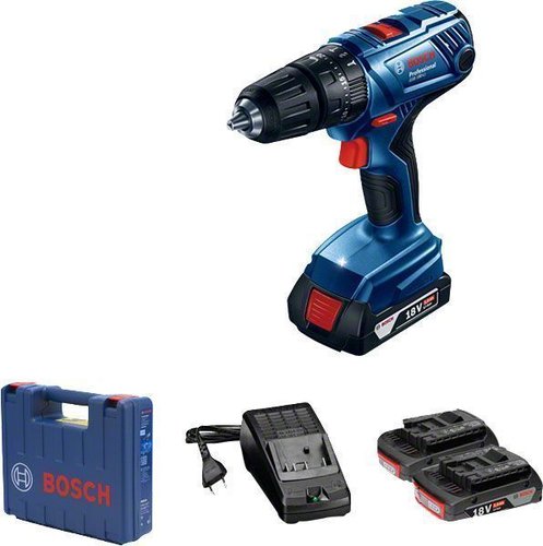 Parafusadeira/Furadeira De Impacto À Bateria 18V Gsb 180-Li Com 2 Baterias, Carregador E Maleta- Bosch 06019F83E0