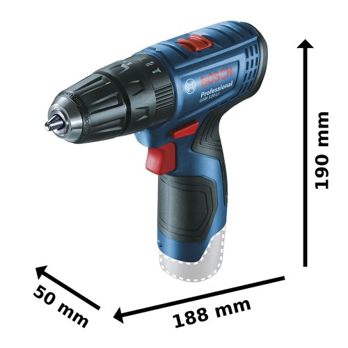 Parafusadeira/Furadeira De Impacto À Bateria Gsb 120-Li  - Bosch S/ Bateria 06019G81E4