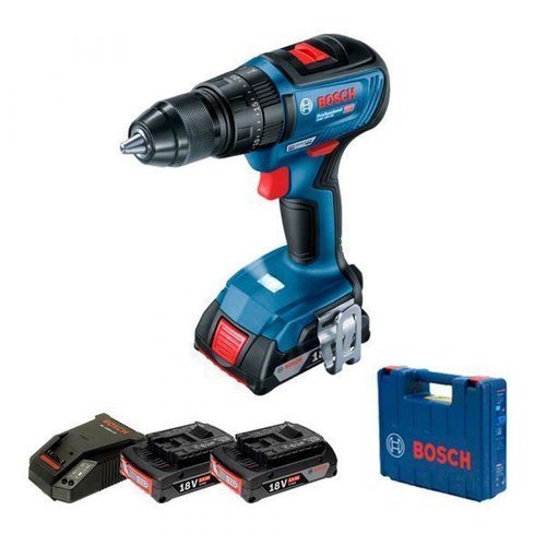 Parafusadeira/Furadeira De Impacto Gsb 18V 50 Com 2 Baterias, Carregador E Maleta - Bosch  06019H51E0