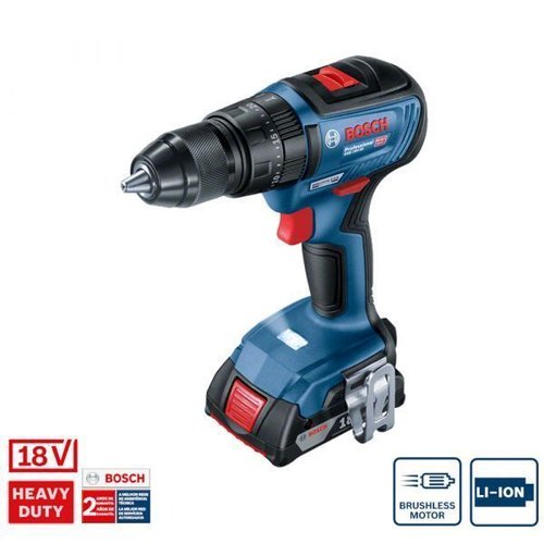 Parafusadeira/Furadeira De Impacto Gsb 18V 50 Com 2 Baterias, Carregador E Maleta - Bosch  06019H51E0