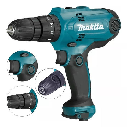 Parafusadeira Furadeira De Impacto Makita Hp0300 Elétrica 3/8 220V Hp03002