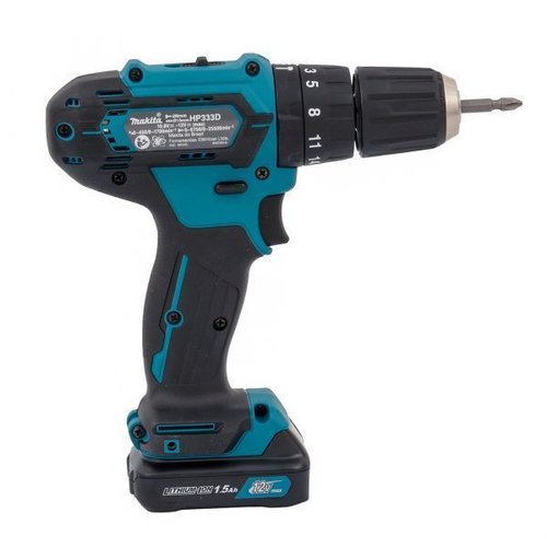 Parafusadeira/Furadeira De Impacto Makita Hp333Dwyx3 À Bateria Com Bateria E Carregador Hp333Dwyx3