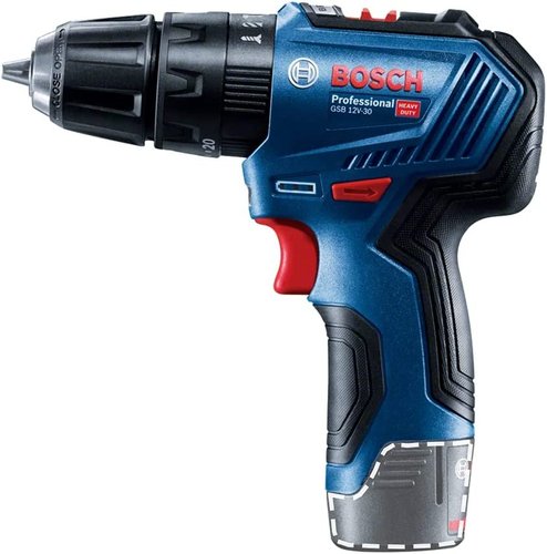 Parafusadeira Furadeira Impacto A Bateria 12V Gsb 12V-30 Bosch 06019G91E2