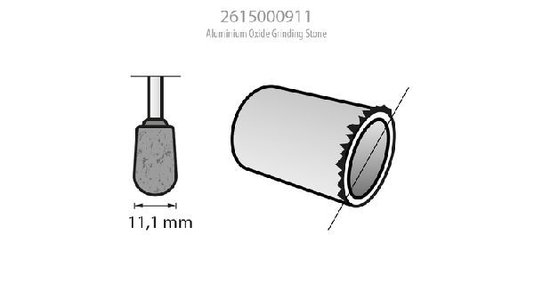 Ponta Montada Conica Oxido De Aluminio 11,1Mm 7/16" Dremel - 911 - 2615000911