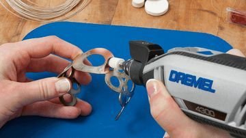 Ponta Disco Dremel 422 De Feltro Para Polir 10,0Mm (3/8) Para Metal, Pedras E Vidro 2615000422