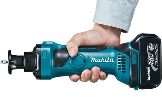 Recortadora De Gesso À Bateria 18V Makita Sem Bateria E Sem Carregador  Dco180Z