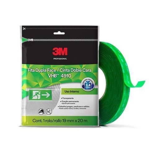 Rolo 19Mm X 20M Transparente 3M Fita Vbb H0001421454