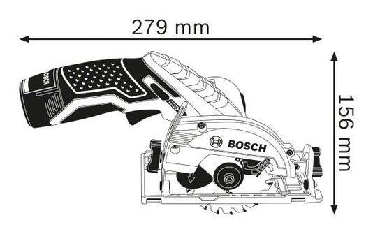 Serra Circular À Bateria 12V Gks 12V-26  Lâmina 85Mm X 15Mm- Bosch  06016A1001