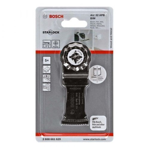 Lâmina De Serra Bim Aiz 32 Apb 50 X 32 Mm Com 5 Unidades – Bosch  2608661629