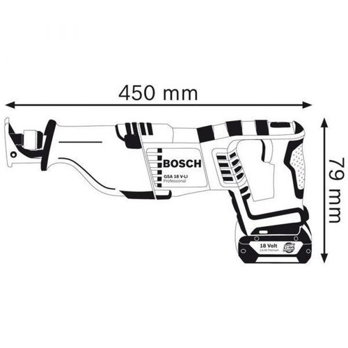 Serra Sabre À Bateria 18V Gsa 18V-Li Professional - Bosch 060164J000