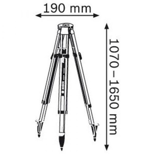 Tripé Profissional 107 A 165Cm 5/8" Bt 170 Hd Bosch