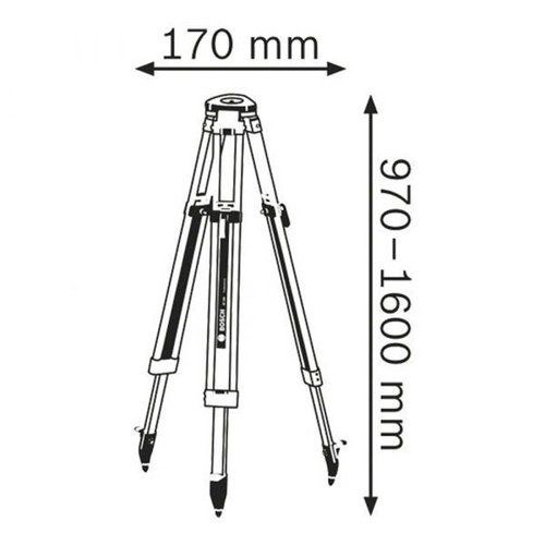 Tripé De 1,6 Metros Bt 160 Professional - Bosch 0601091200