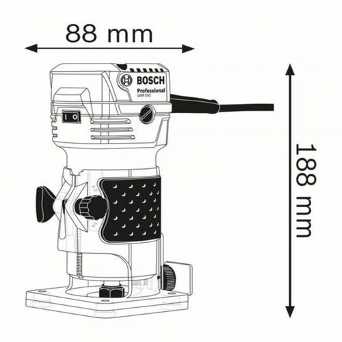 Tupia De Palma Bosch Gkf 550 - 550W Professional 110V 06016A00D0