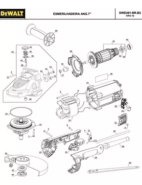 Chave De Aperto Do Disco 635261-00 Dewalt