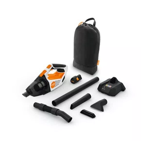 Combo Aspirador à Bateria Portátil Stihl SEA 20 Com 2 Baterias AS 2 2,6Ah Carregador 127V