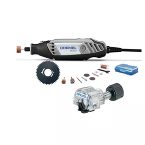 Combo Dremel 3000 220v c/10 Acessórios + Mini Serra 670 + Disco 546