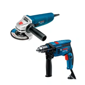 Combo Furadeira de Impacto 1/2" 750W + Esmerilhadeira 5" 850W com Acessórios Bosch