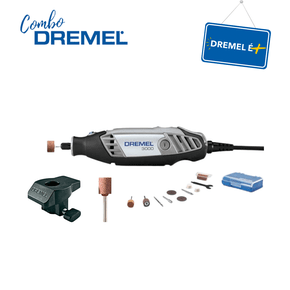 Combo Dremel Micro Retífica 3000 127v c/10 acessórios + Guia Para Lixar E Desbastar 576 + Ponta 932