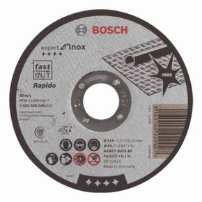 Disco De Corte Reto Expert For Inox 115X1,0Mm - Bosch  2608600545