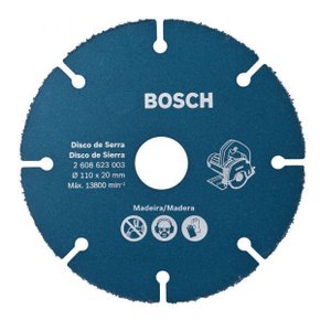 Disco De Corte Carbide Multi Wheel Madeira 110Mm X 10Mm Bosch 2608901200
