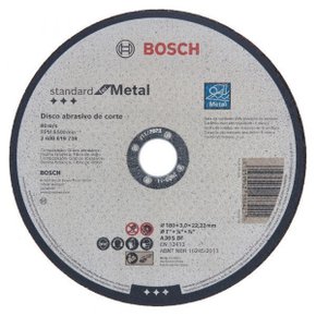 Disco De Corte Para Metal 180Mm X 3Mm Bosch 2608619739