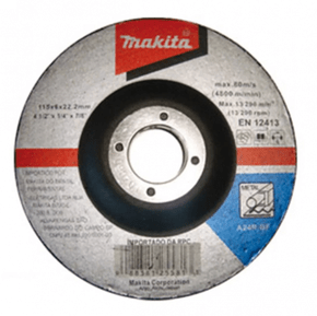 Disco De Desbaste Inox 4.1/2''X1/4''X7/8'' 5 Peças D-19875-5 Makita