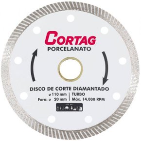 Disco Diamantado Para Porcelanato 110Mm Cortag 60863