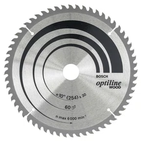 Disco Serra Circular Para Madeira 60d Bosch 2608640908